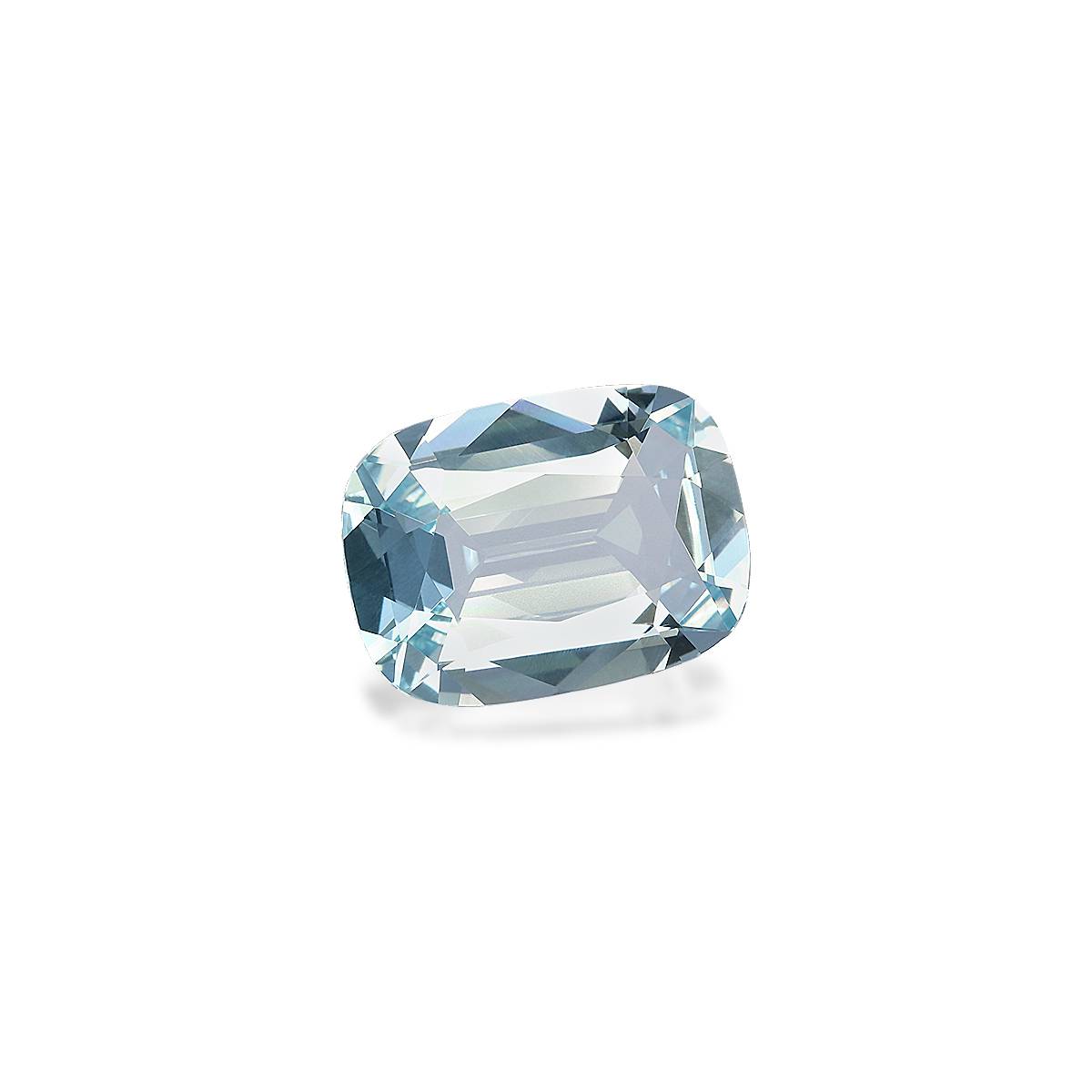 baby blue aquamarine, 6.19ct cushion cut — view 3