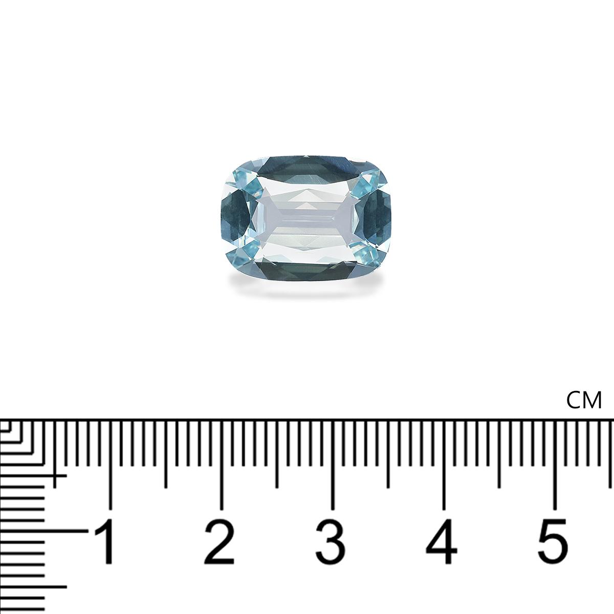 baby blue aquamarine, 6.19ct cushion cut — view 4