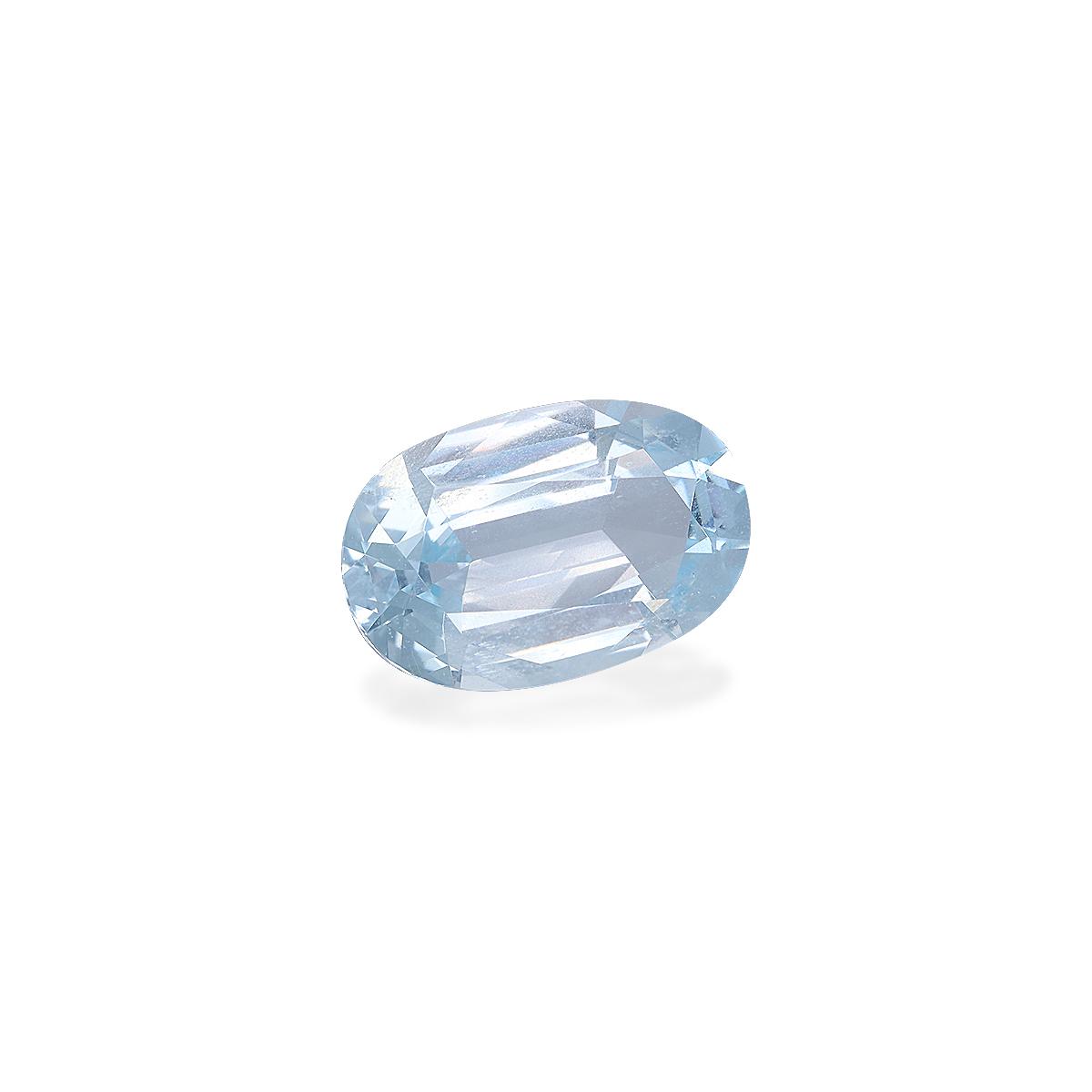 baby blue aquamarine, 5.71ct oval cut — view 3