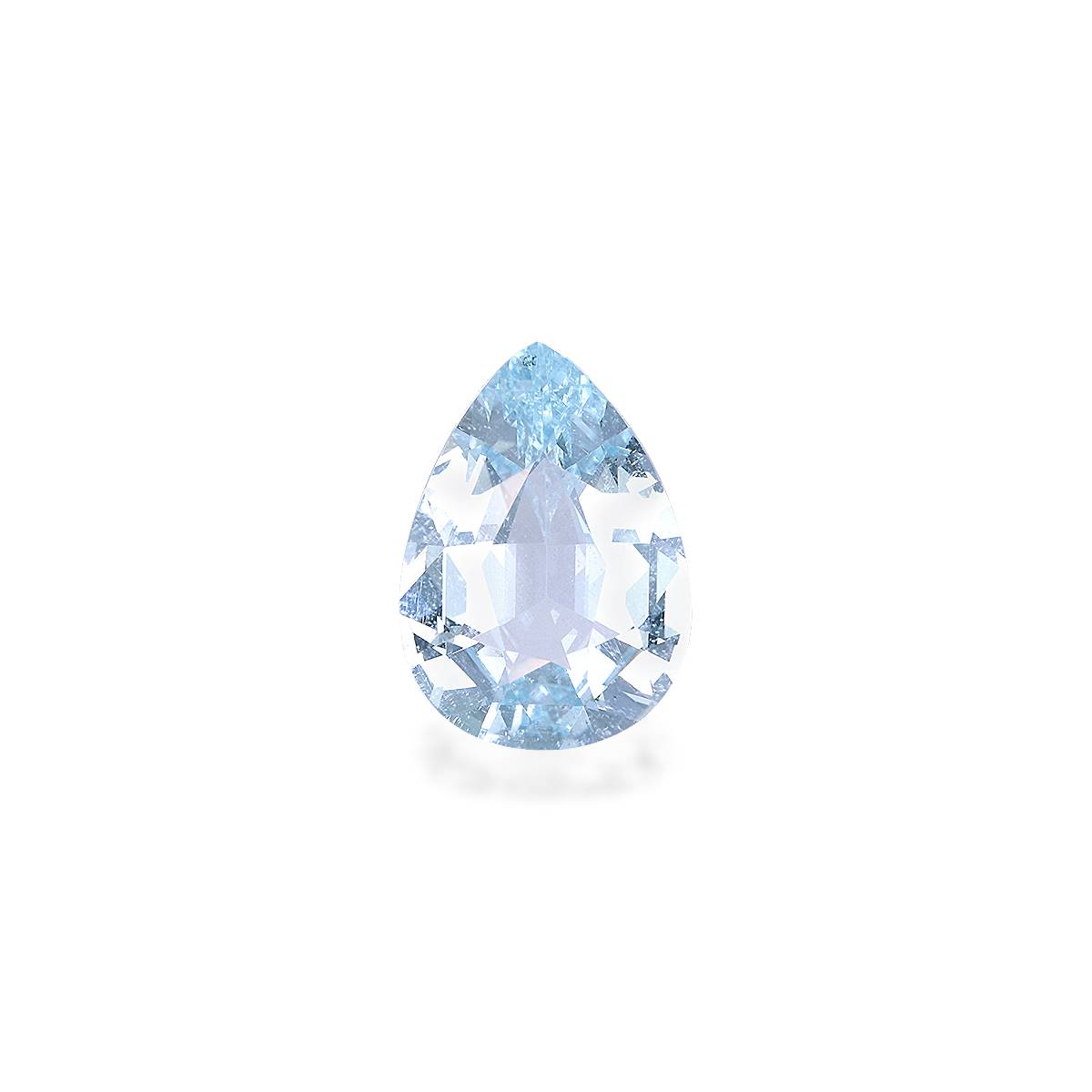 baby blue aquamarine, 3.91ct pear cut — main view