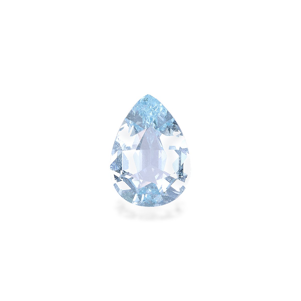 baby blue aquamarine, 3.91ct pear cut — main view
