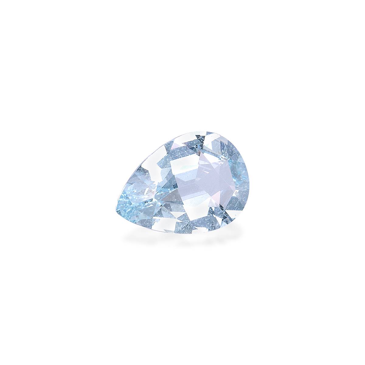 baby blue aquamarine, 3.91ct pear cut — view 3