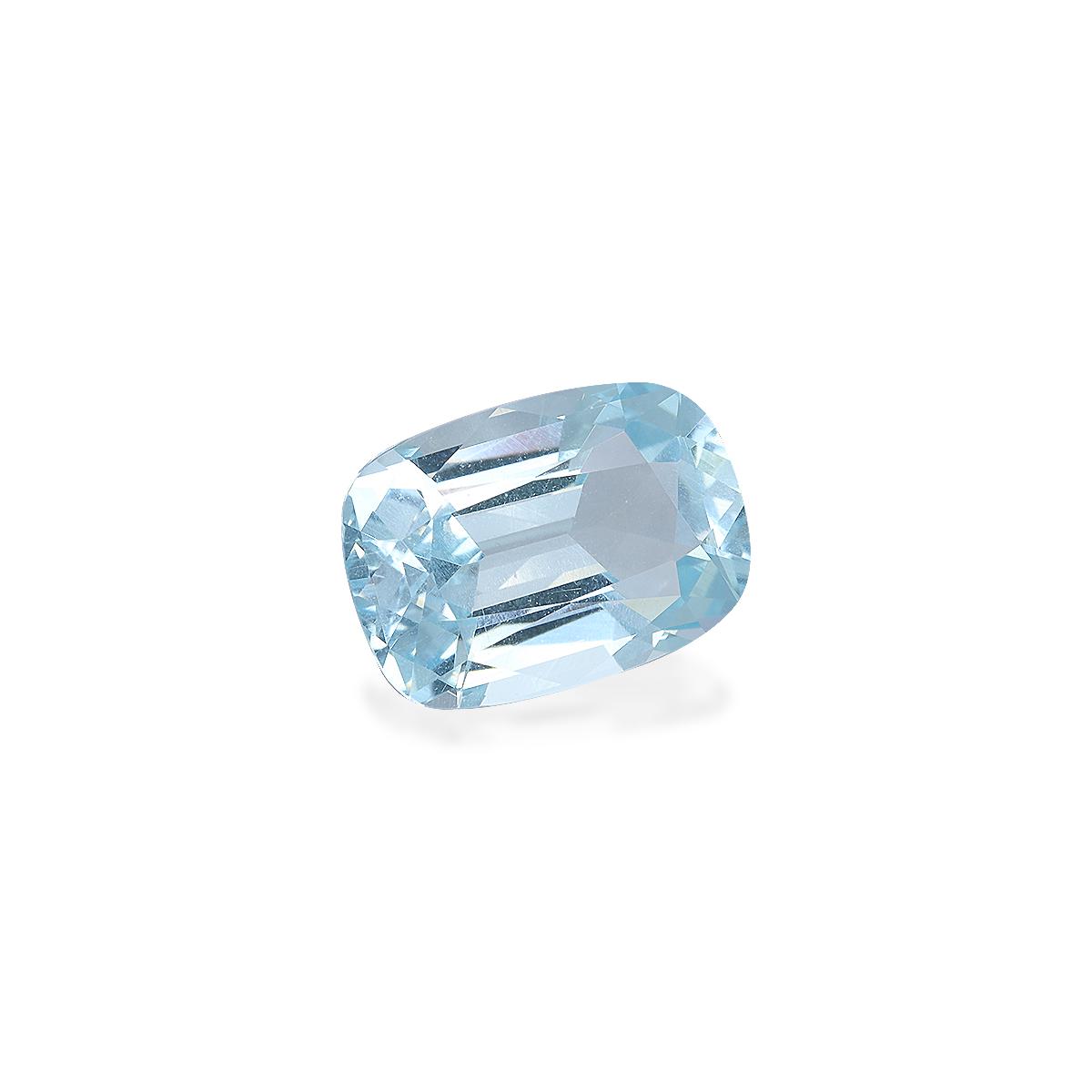 baby blue aquamarine, 4.45ct cushion cut — view 3