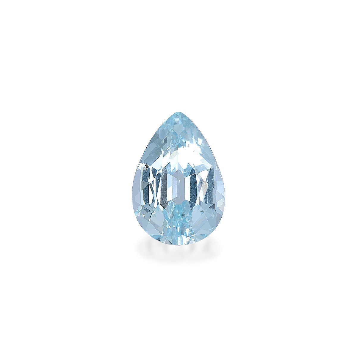 baby blue aquamarine, 5.78ct pear cut — main view