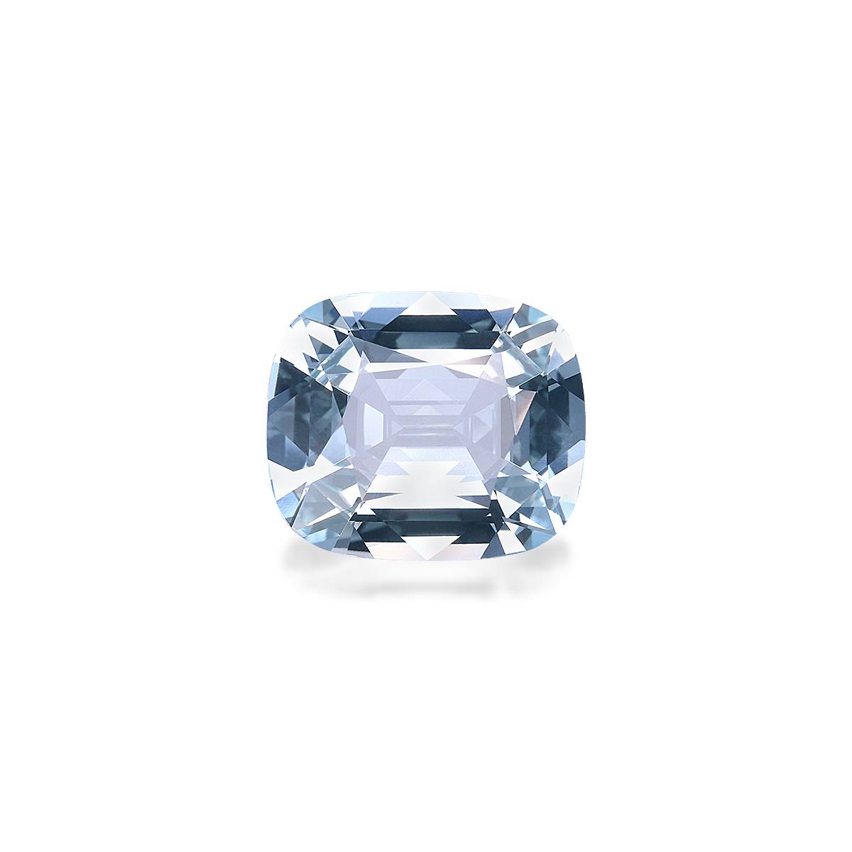 sky blue aquamarine, 6.19ct cushion cut — main view