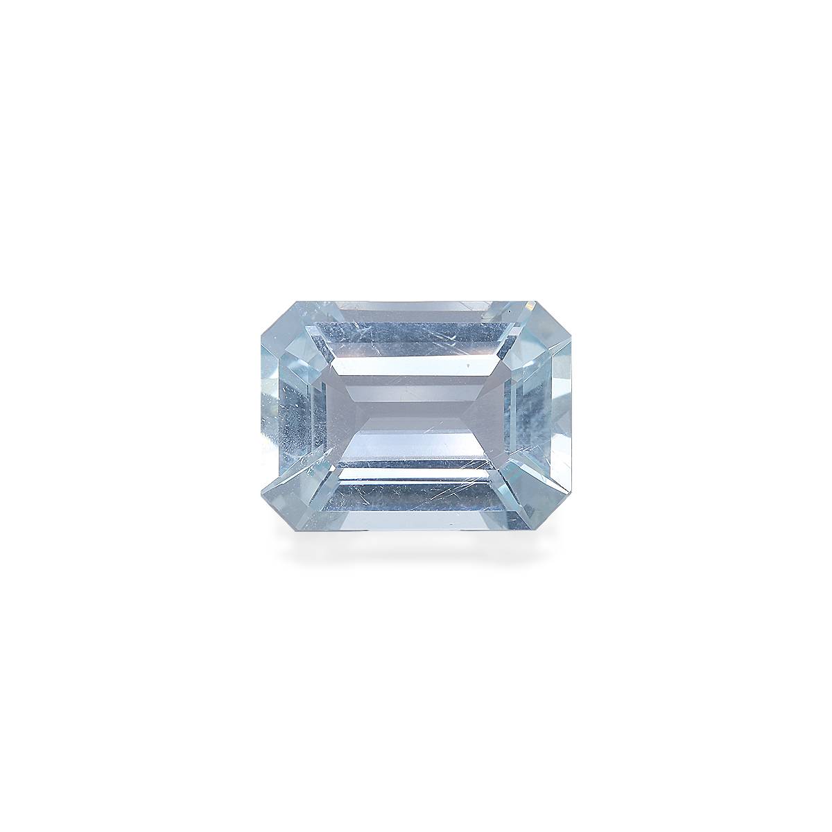 sky blue aquamarine, 8.94ct rectangular cut — main view