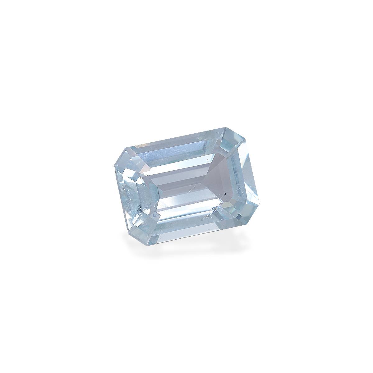 sky blue aquamarine, 8.94ct rectangular cut — view 3