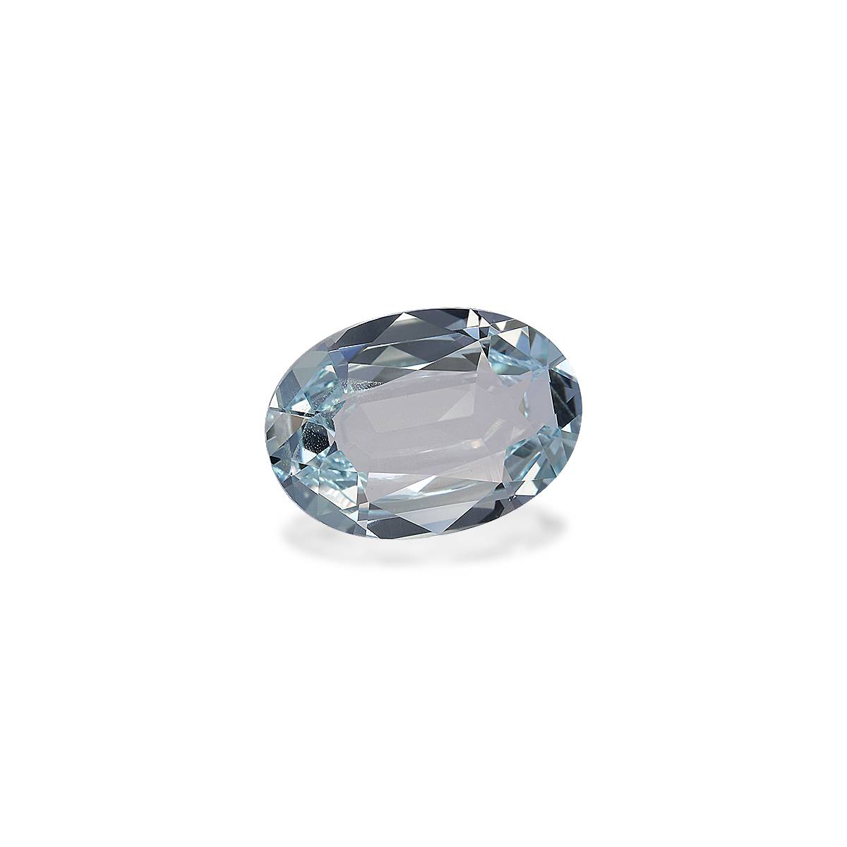 sky blue aquamarine, 5.16ct oval cut — view 3
