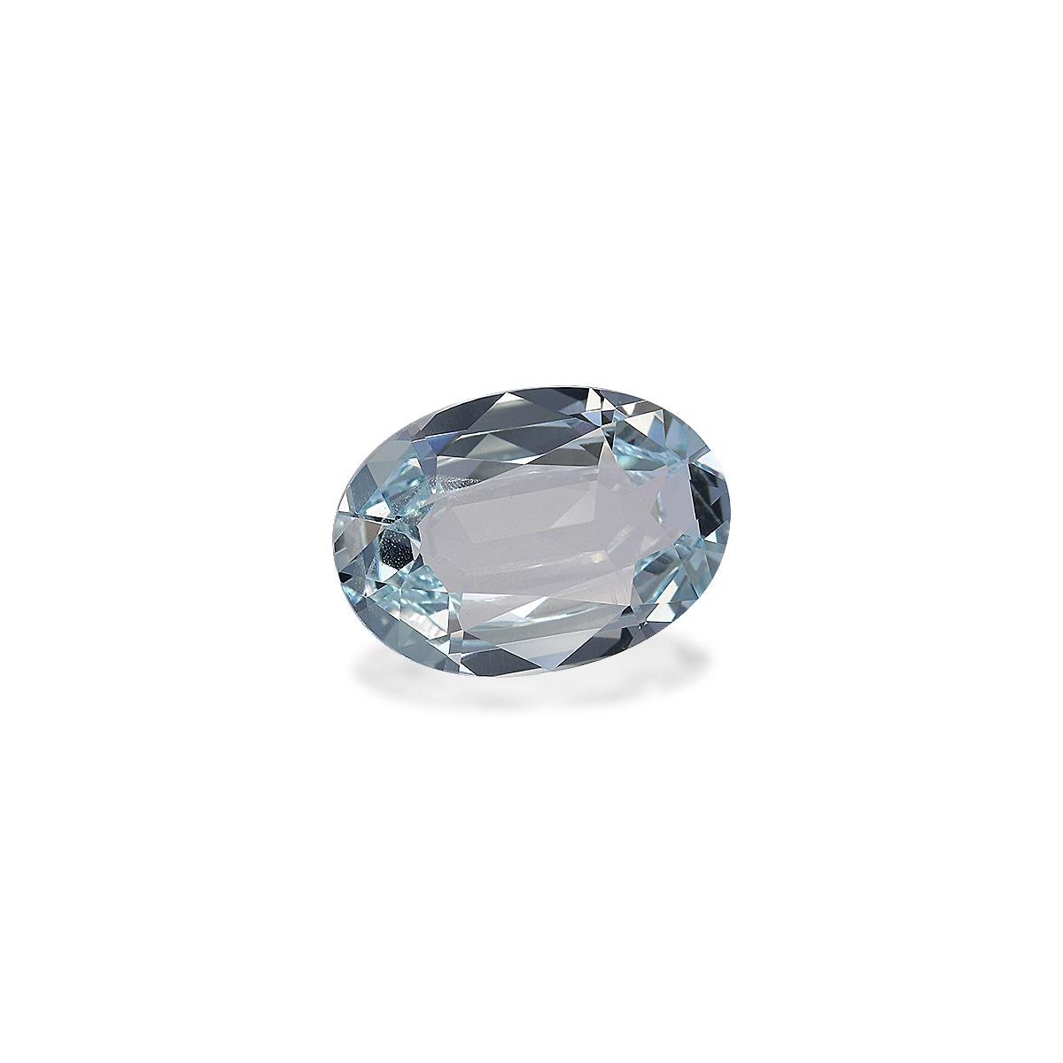sky blue aquamarine, 5.16ct oval cut — view 3