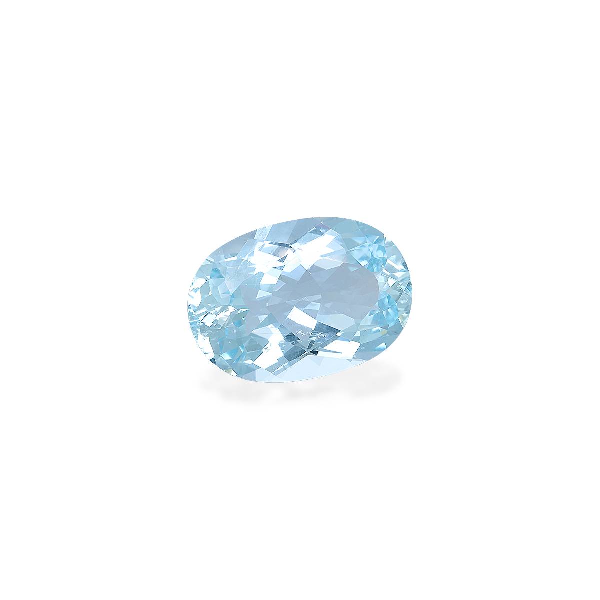baby blue aquamarine, 15.16ct oval cut — view 3