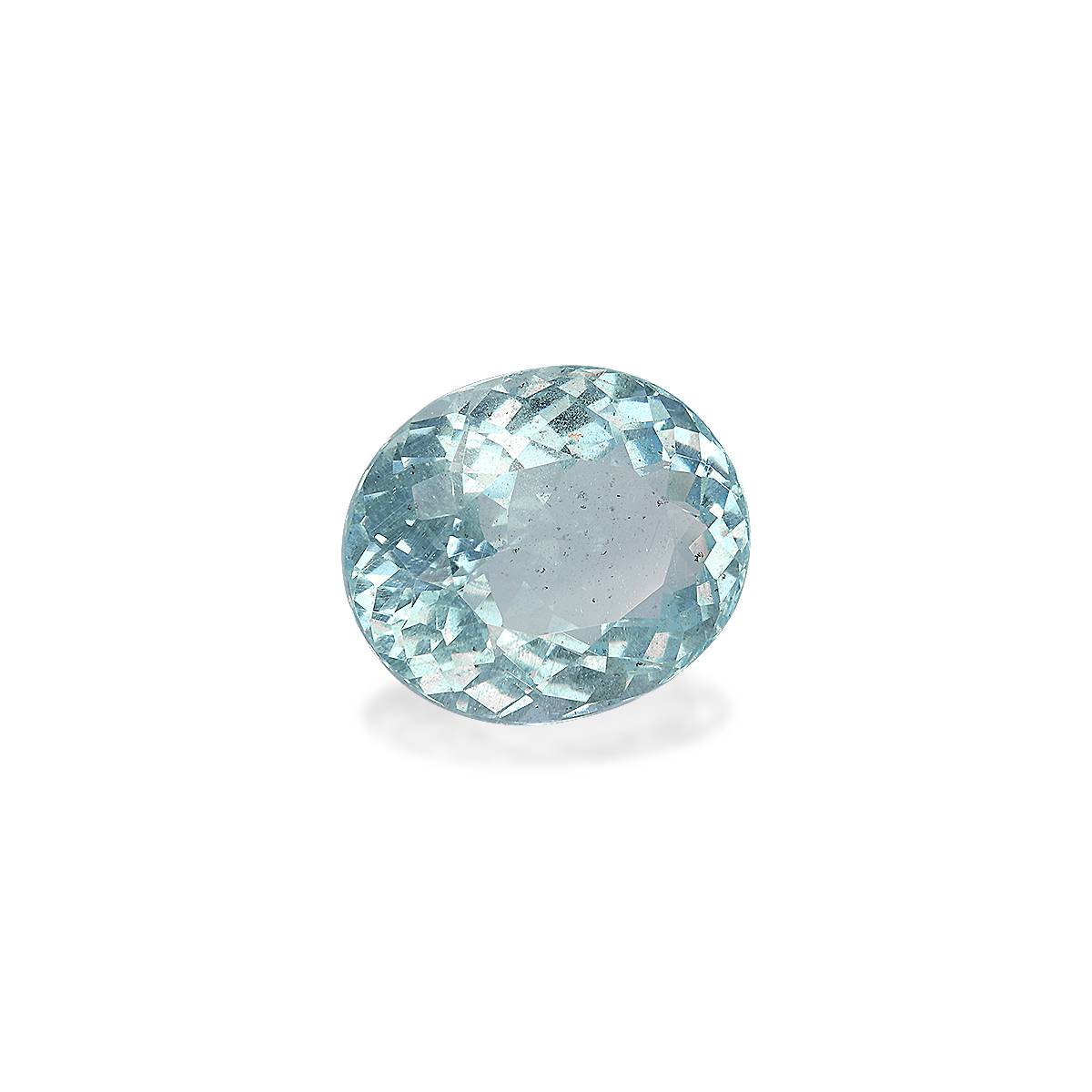 sky blue aquamarine, 12.52ct oval cut — view 3