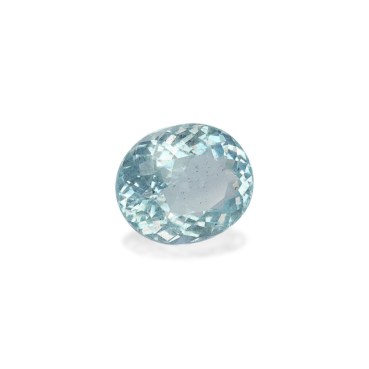 sky blue aquamarine, 12.52ct oval cut — view 3