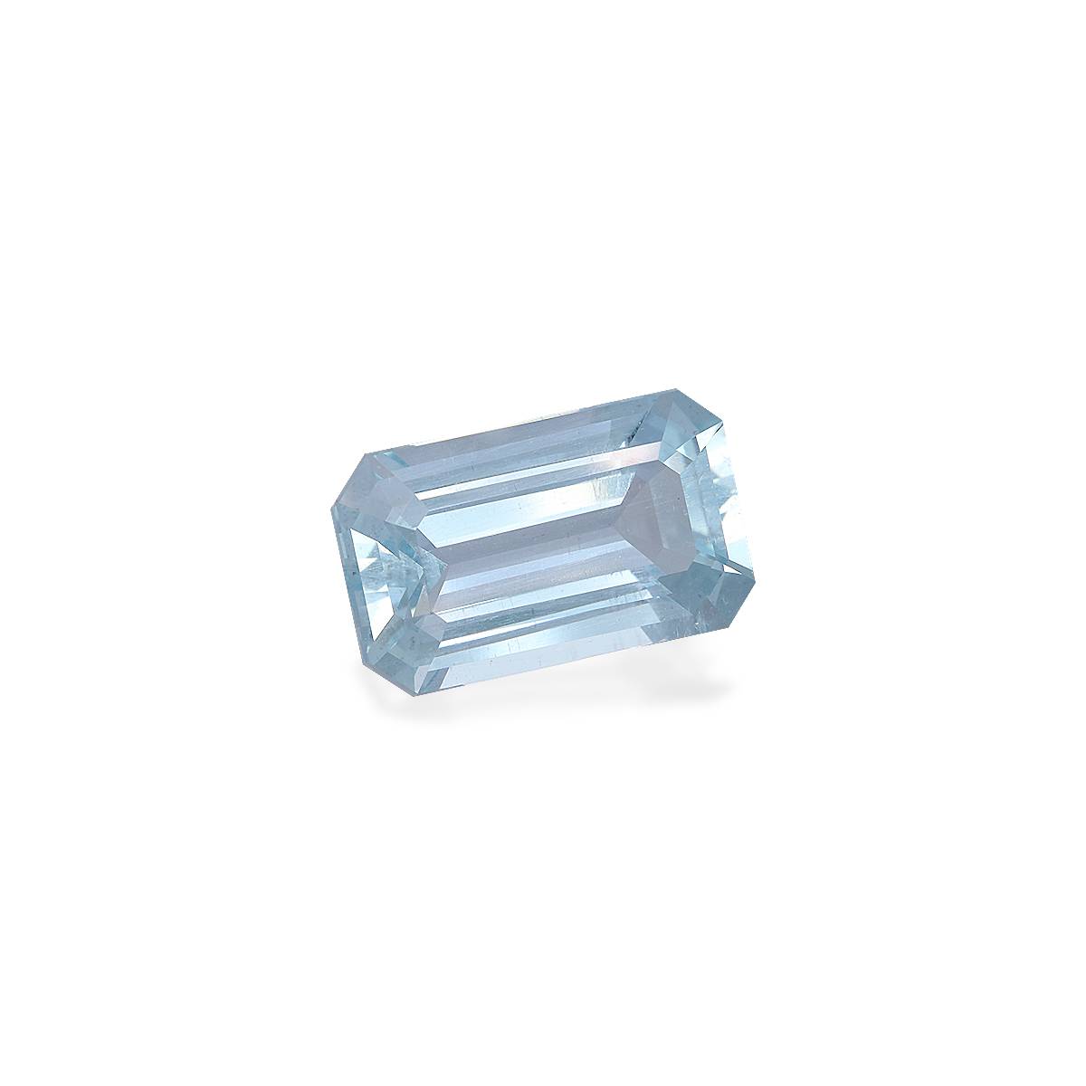 baby blue aquamarine, 9.04ct rectangular cut — view 3