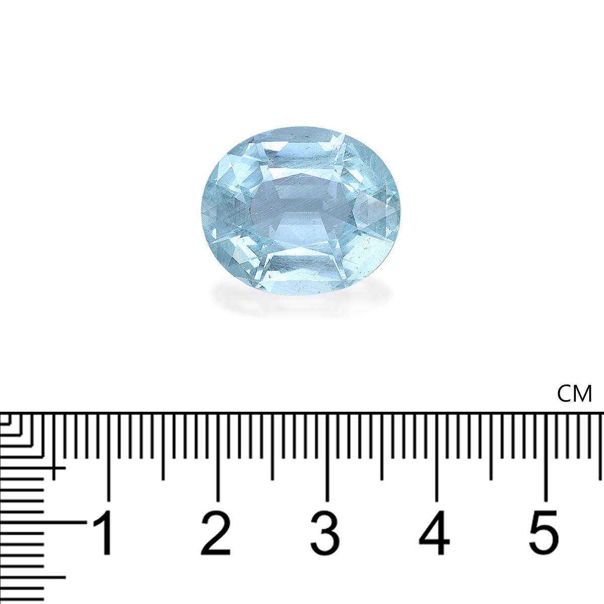 baby blue aquamarine, 16.2ct oval cut — view 4