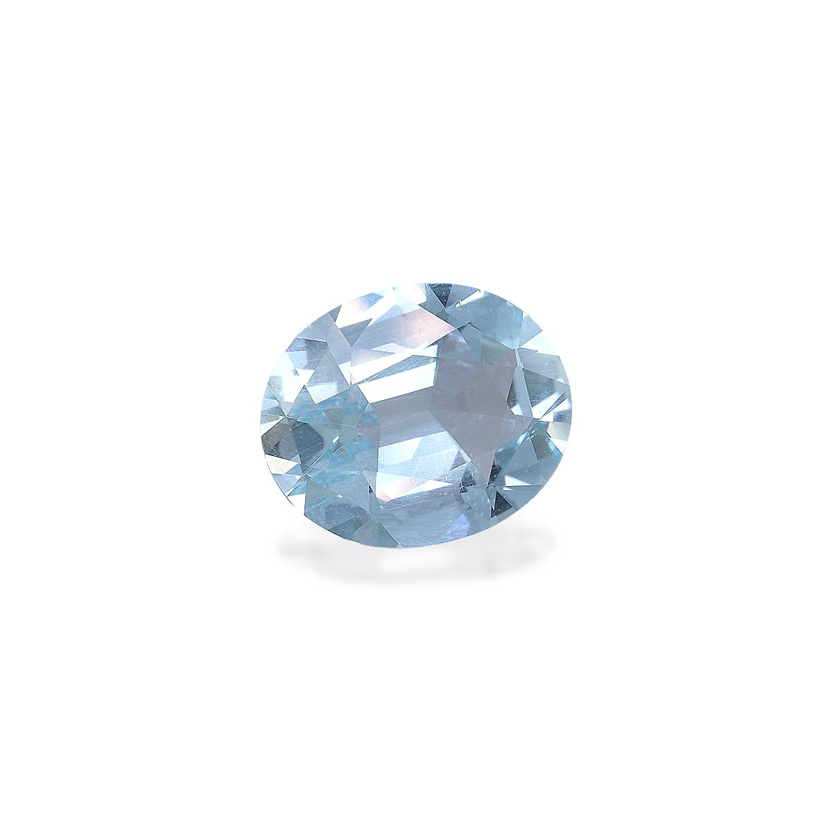 sky blue aquamarine, 8.7ct oval cut — view 3
