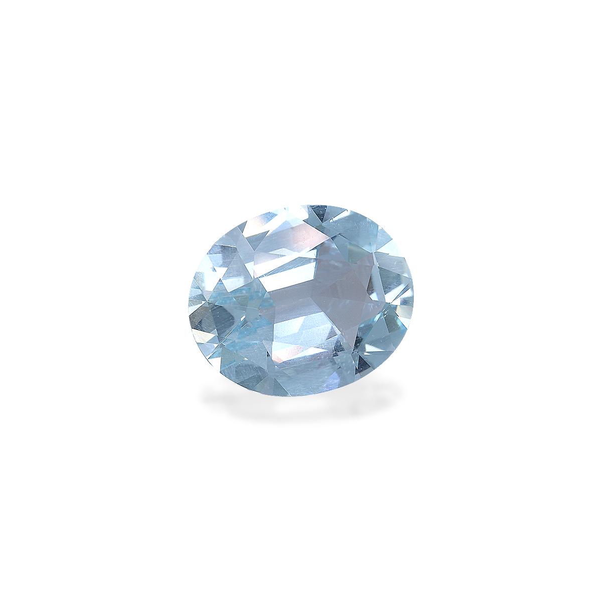 sky blue aquamarine, 8.7ct oval cut — view 3