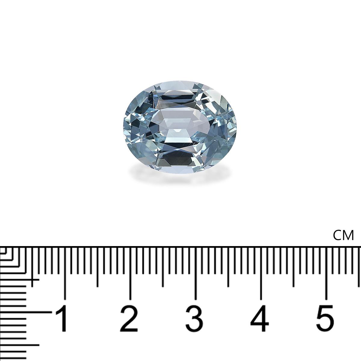 sky blue aquamarine, 13.38ct oval cut — view 4