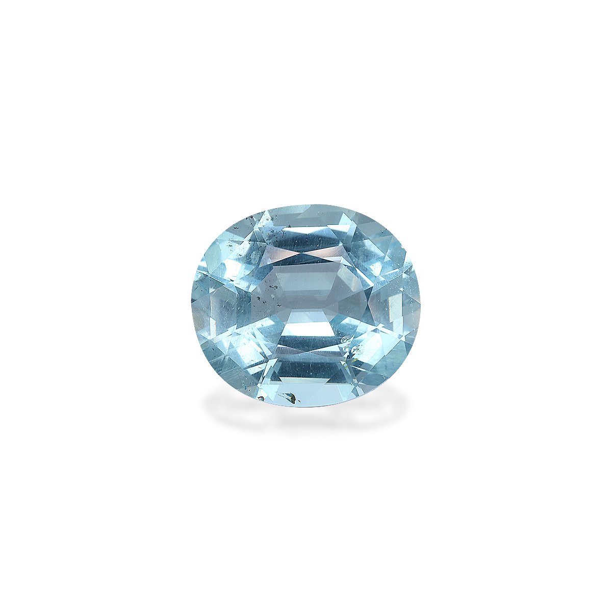 sky blue aquamarine, 14.22ct oval cut — main view