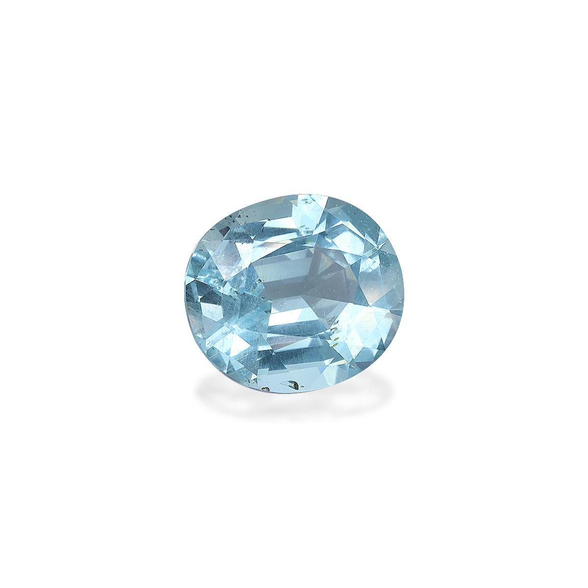 sky blue aquamarine, 14.22ct oval cut — view 3