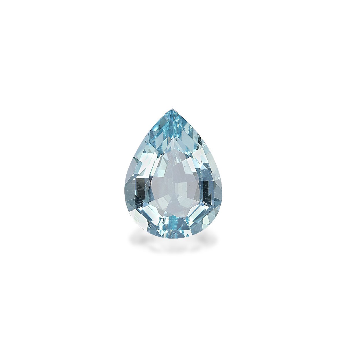 baby blue aquamarine, 7.38ct pear cut — main view