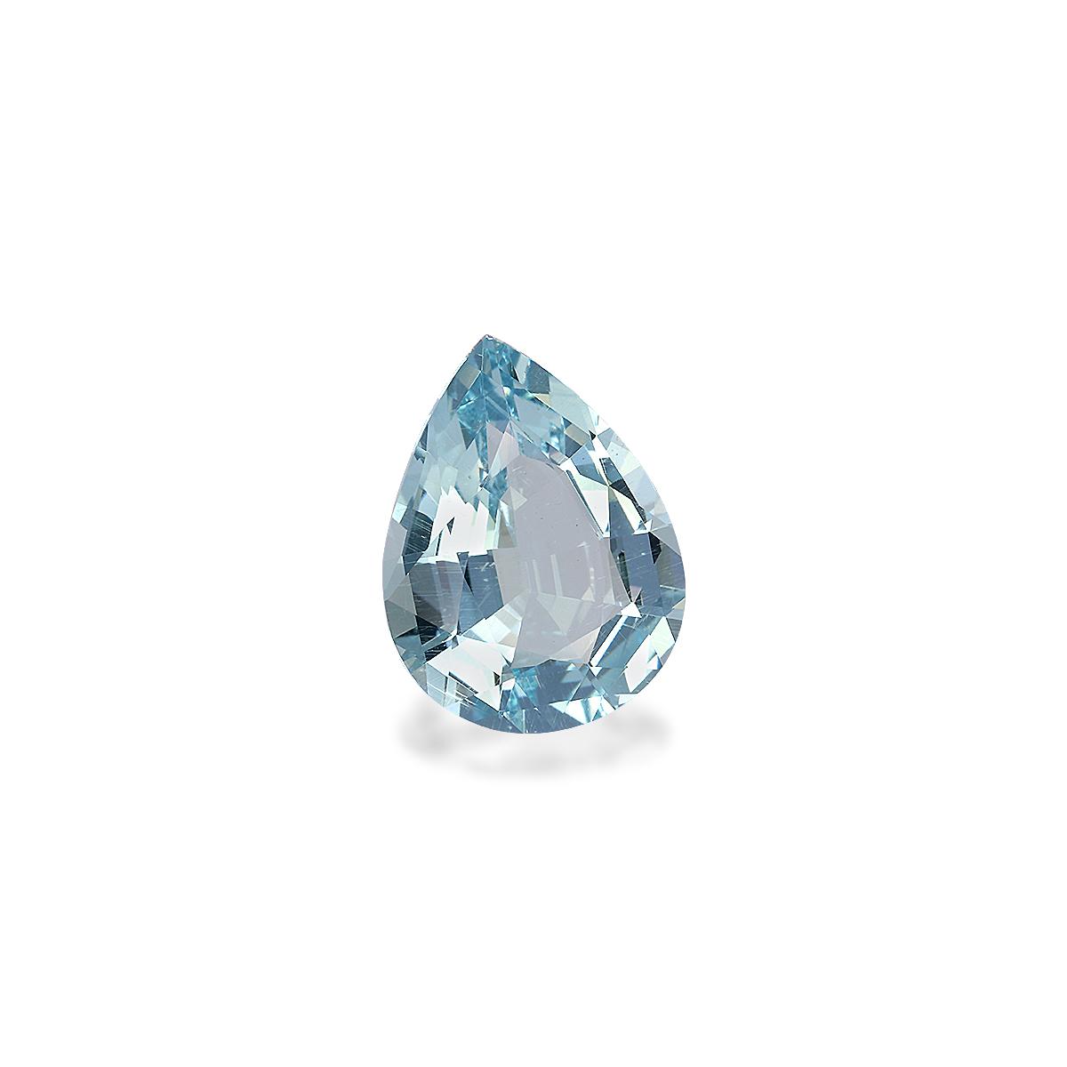 baby blue aquamarine, 7.38ct pear cut — view 3