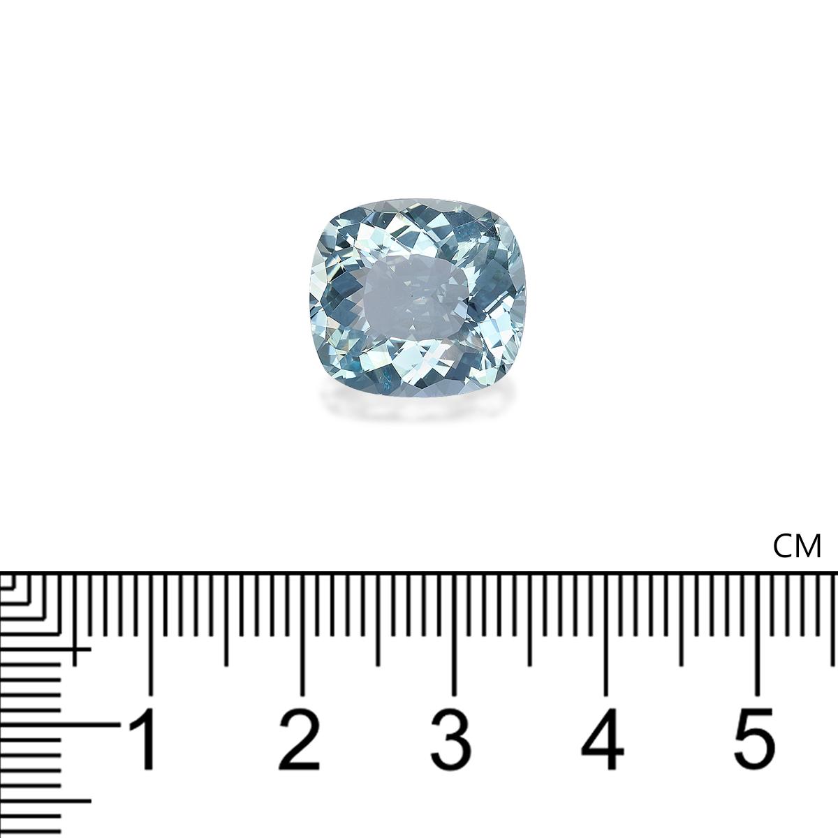 baby blue aquamarine, 8.82ct cushion cut — view 4