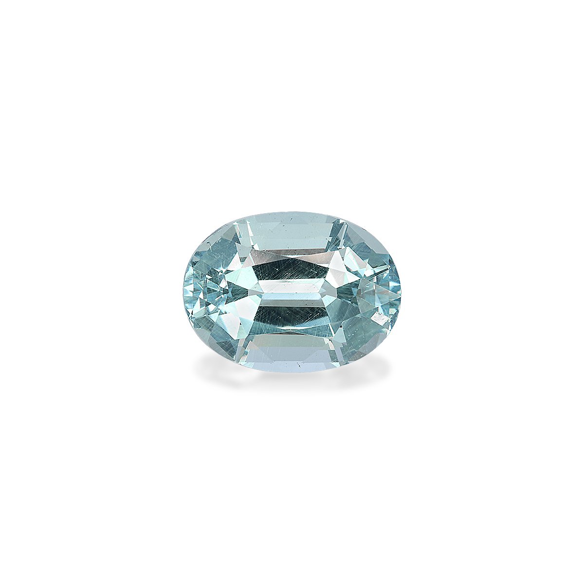sky blue aquamarine, 14.29ct oval cut — main view