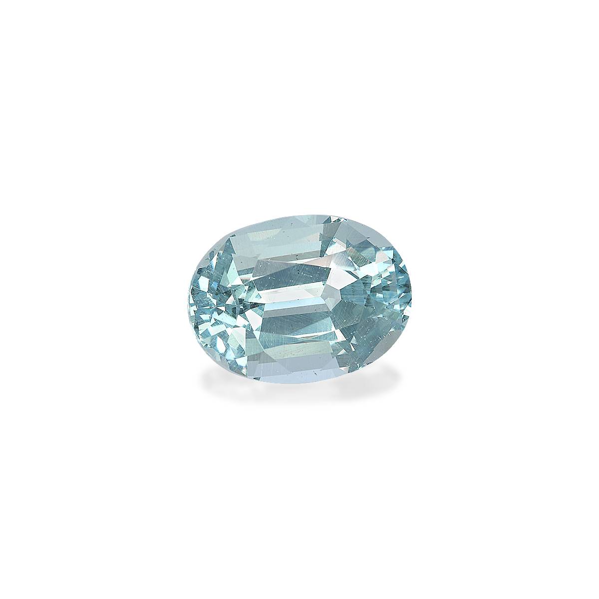 sky blue aquamarine, 14.29ct oval cut — view 3