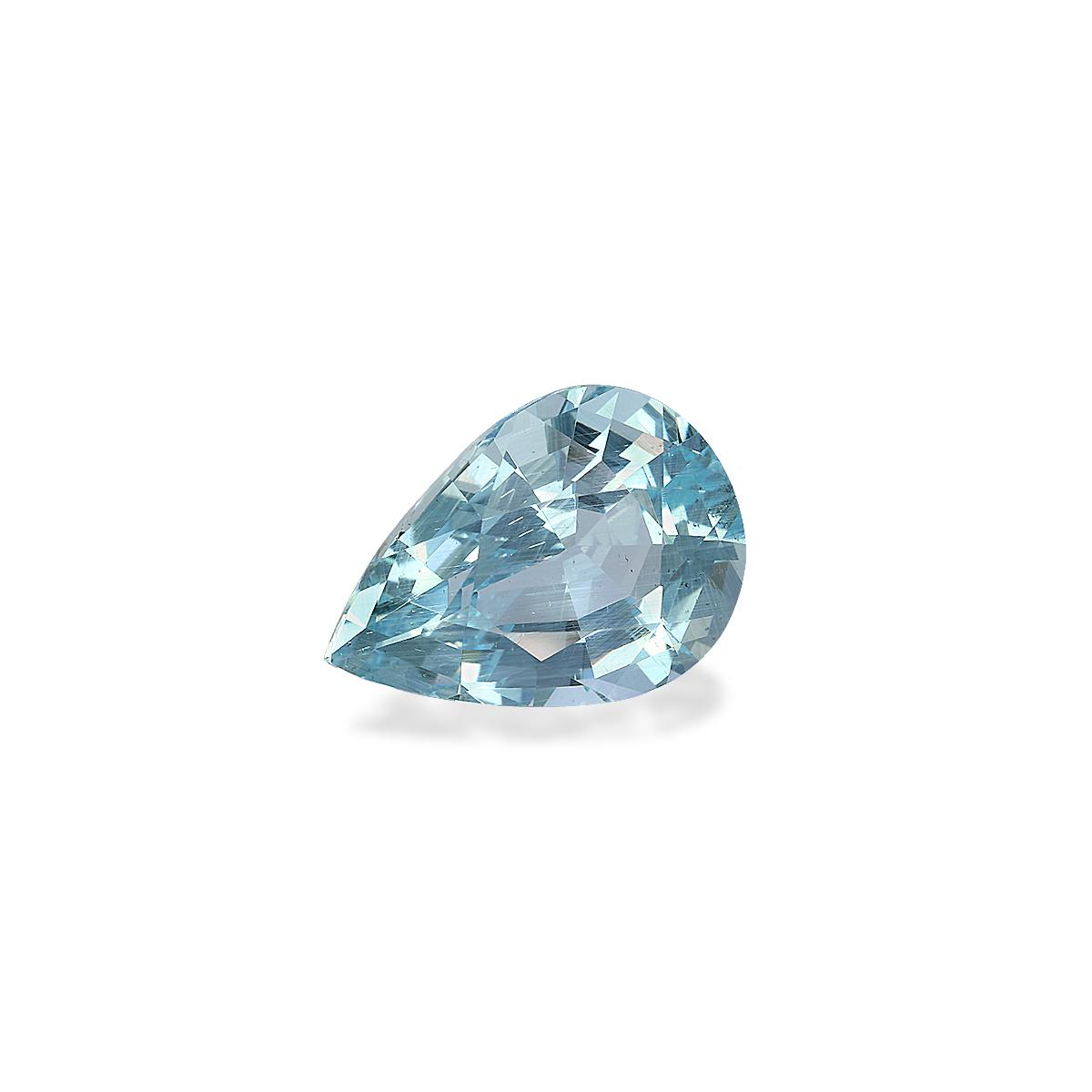 baby blue aquamarine, 11.92ct pear cut — view 3
