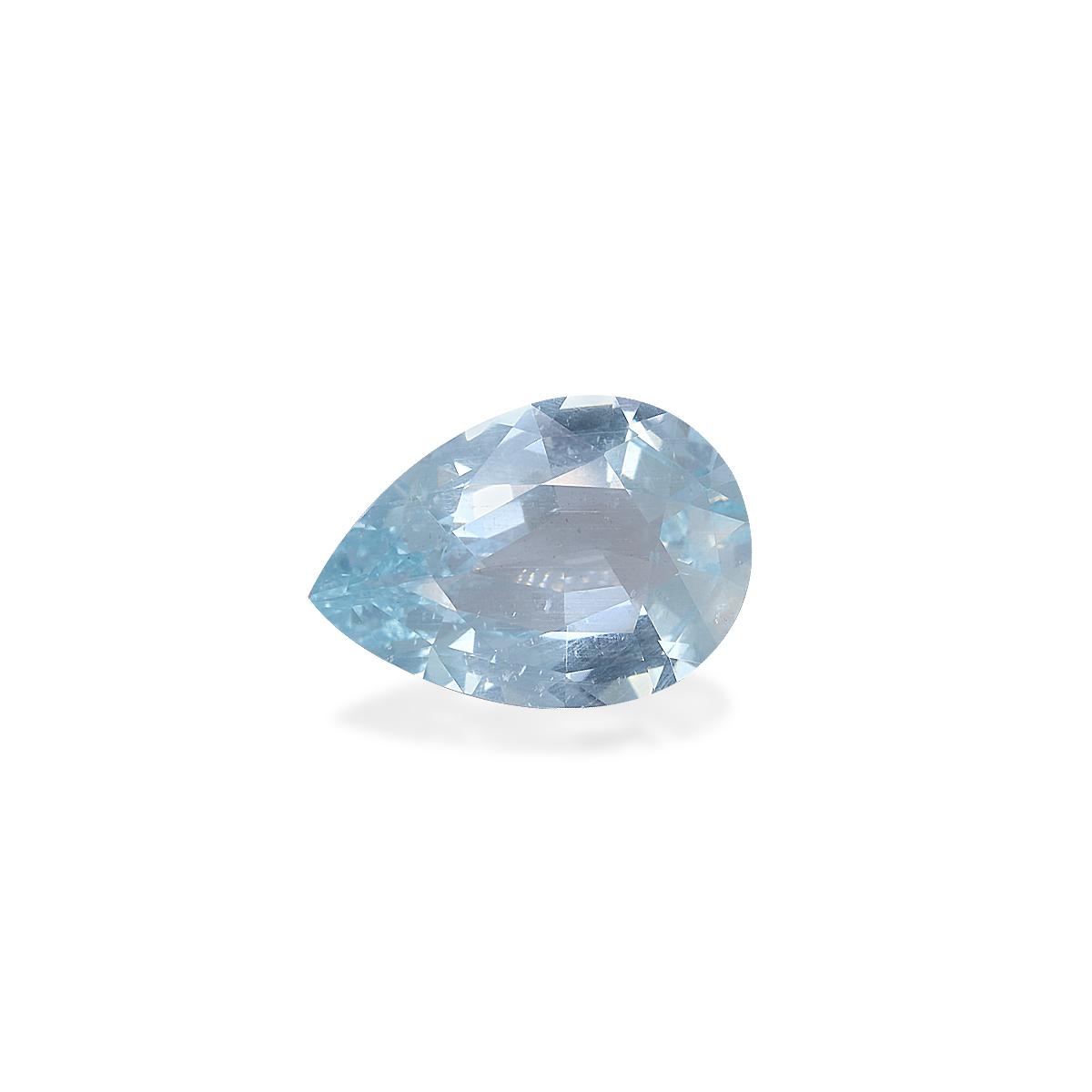 sky blue aquamarine, 7.04ct pear cut — view 3