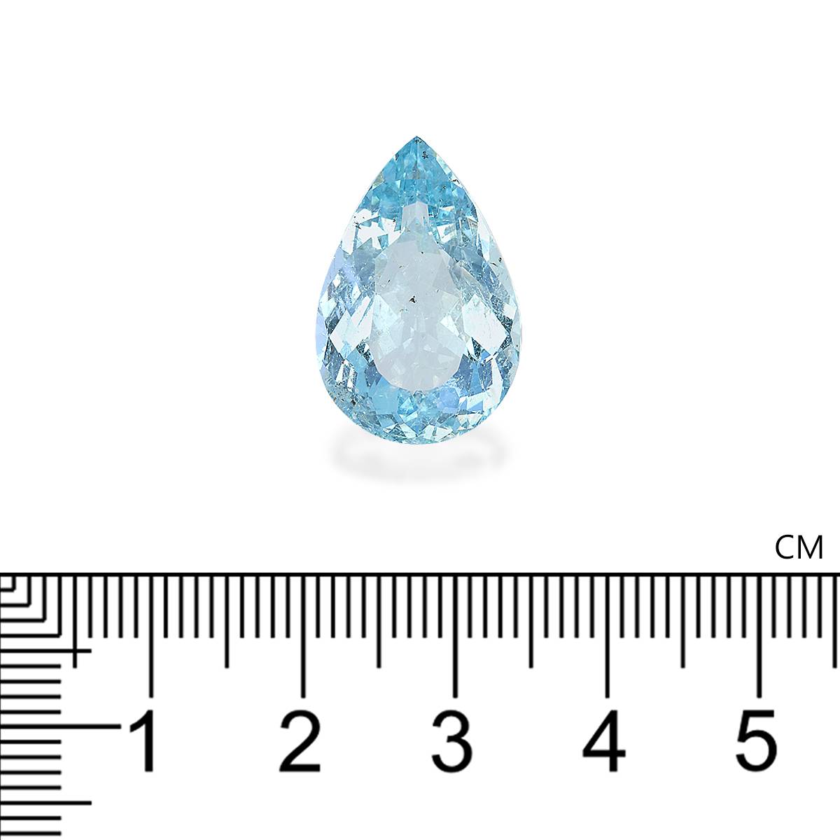 Santa Maria blue aquamarine, 11.13ct pear cut — view 4