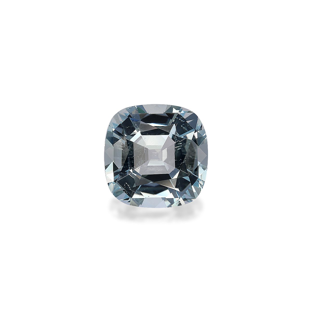 sky blue aquamarine, 9.11ct cushion cut — main view
