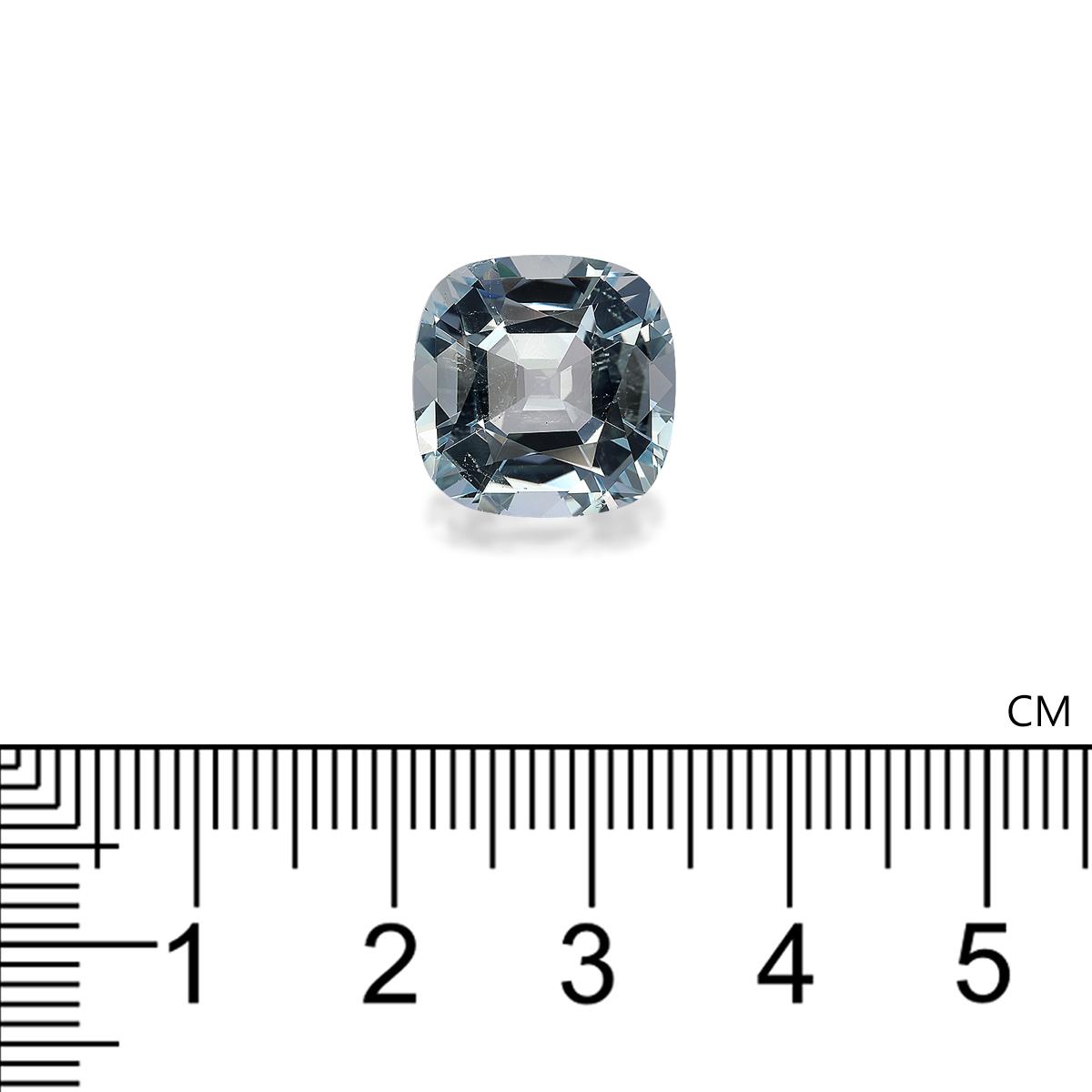 sky blue aquamarine, 9.11ct cushion cut — view 4