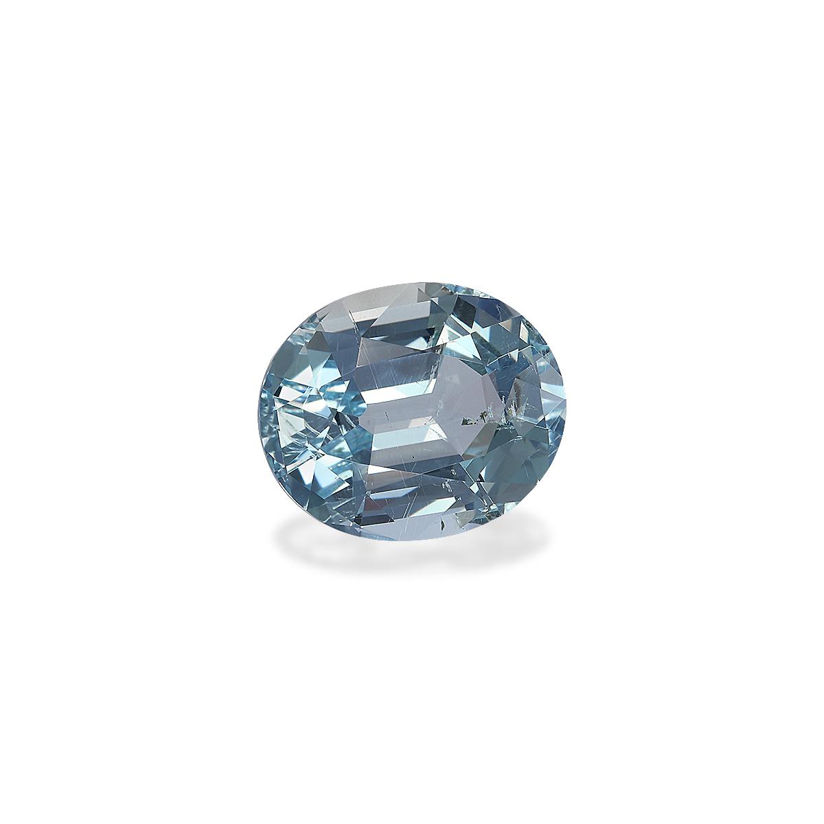 baby blue aquamarine, 7.7ct oval cut — view 3