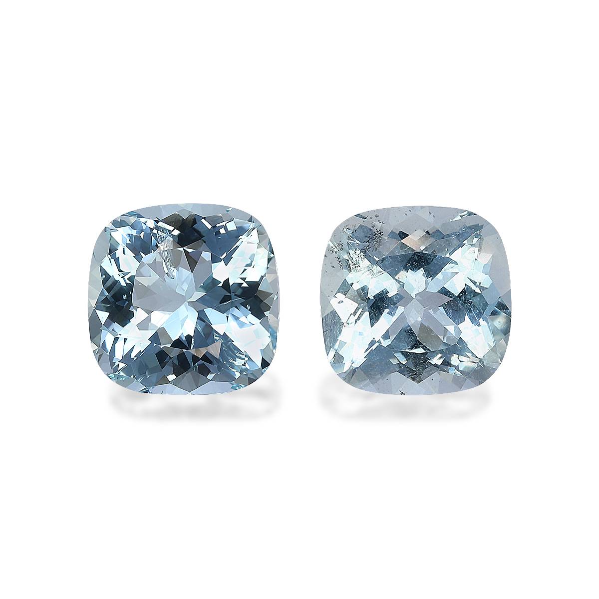 Baby Blue Aquamarine 12.28ct - 12mm Pair