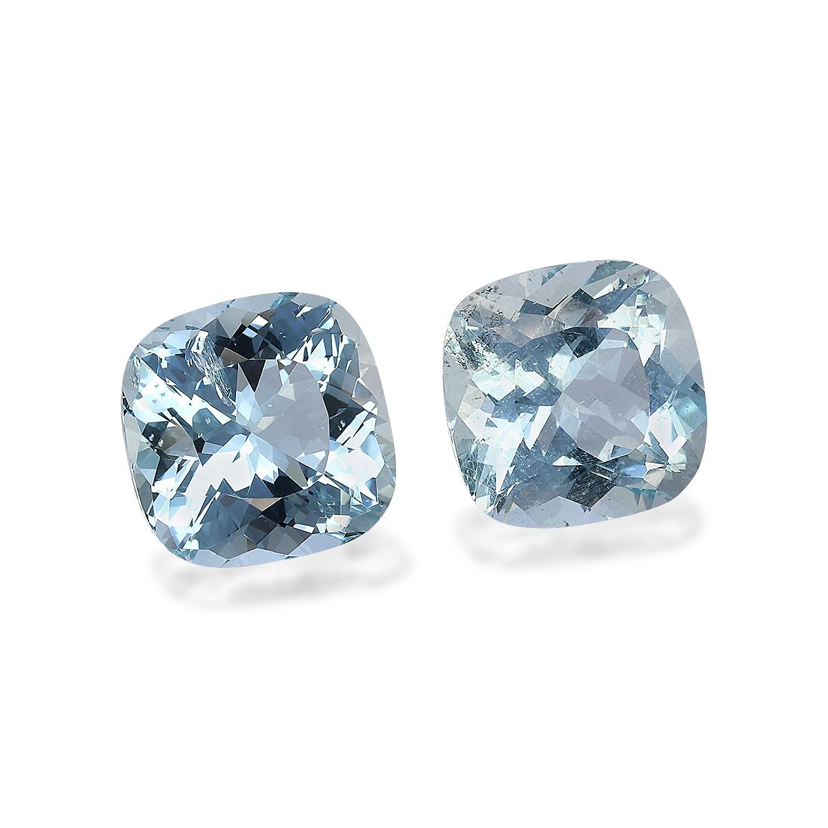 baby blue aquamarine, 12.28ct cushion cut — view 3