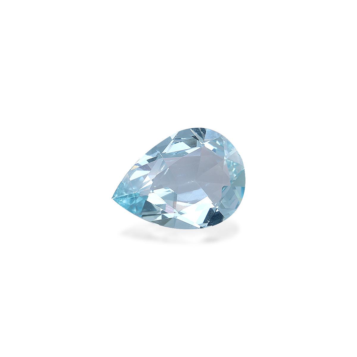 baby blue aquamarine, 5.43ct pear cut — view 3