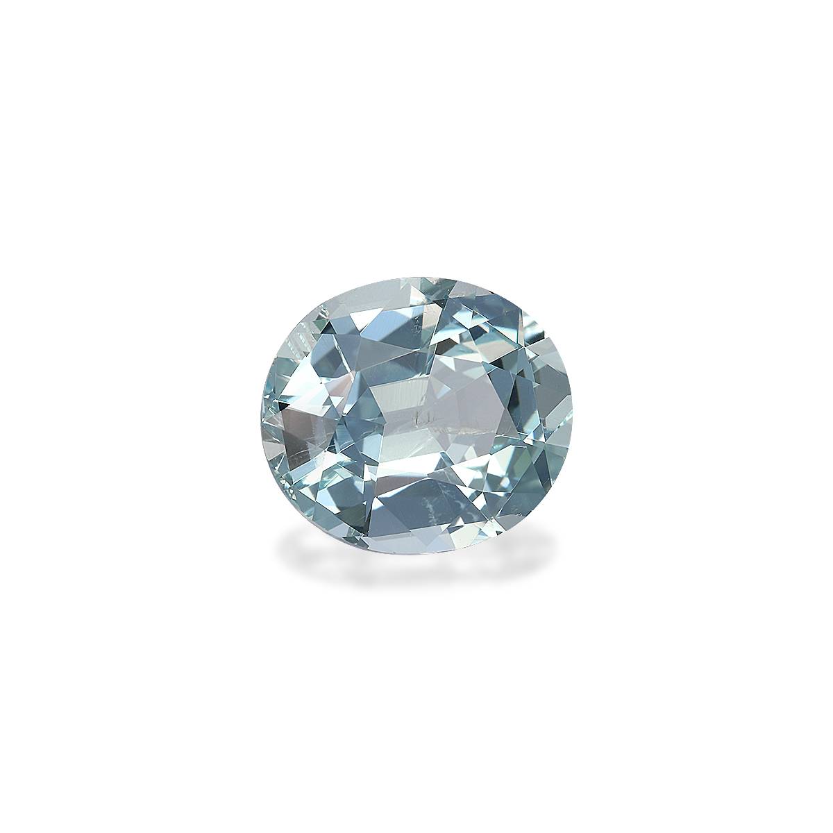 sky blue aquamarine, 5.32ct oval cut — view 3