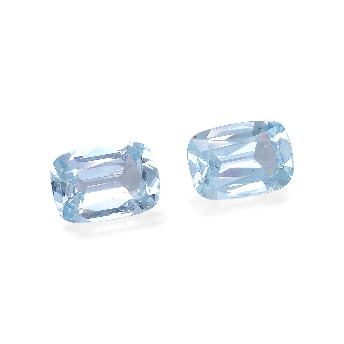 baby blue aquamarine, 8.82ct cushion cut — view 3