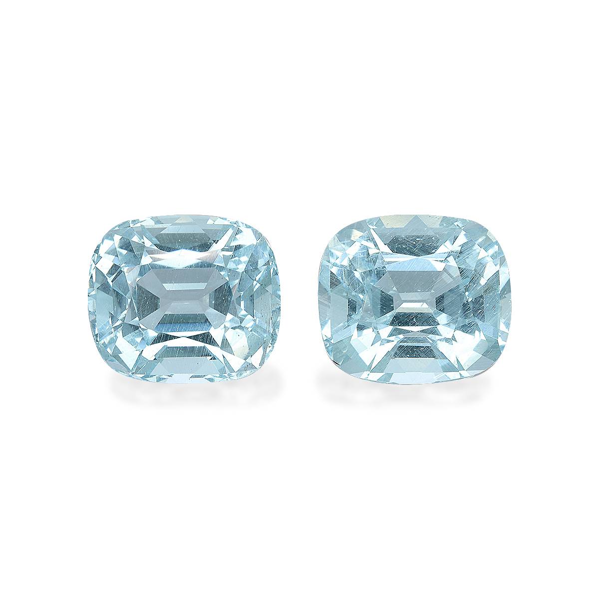 Sky Blue Aquamarine 19.69ct - 14x12mm Pair