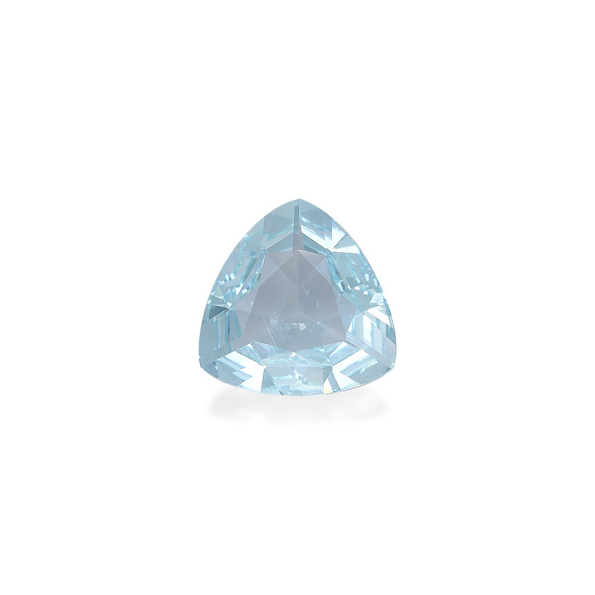 sky blue aquamarine, 4.96ct trilliant cut — main view