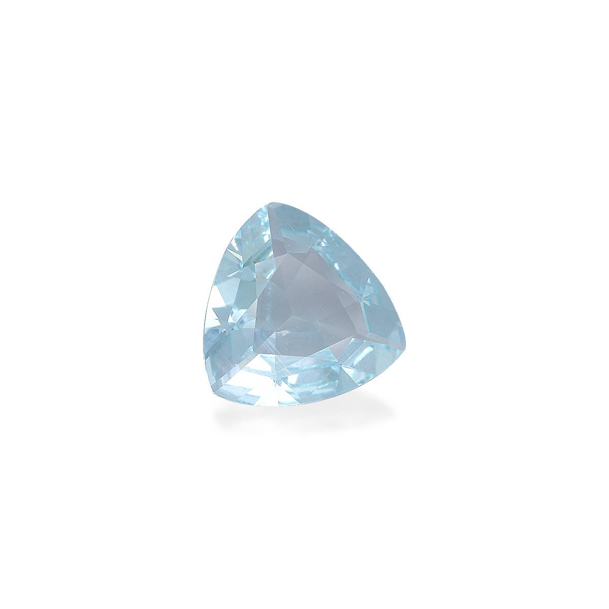 sky blue aquamarine, 4.96ct trilliant cut — view 3