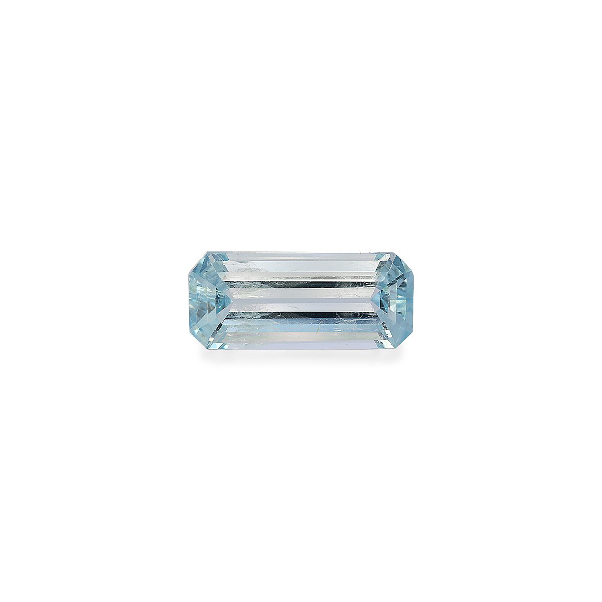 baby blue aquamarine, 5.49ct rectangular cut — main view
