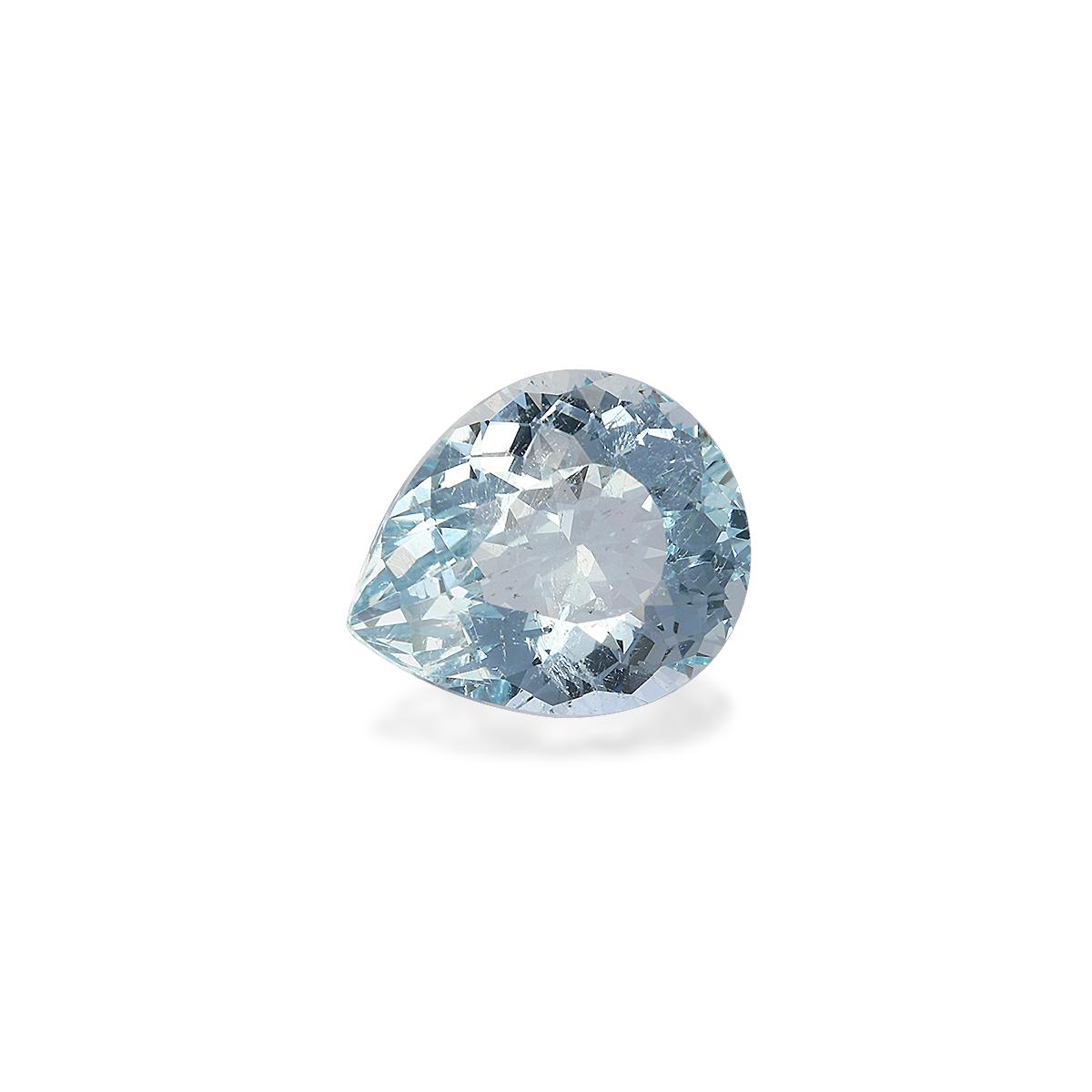 sky blue aquamarine, 5.89ct pear cut — view 3