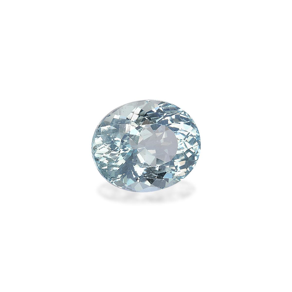 sky blue aquamarine, 6.58ct oval cut — view 3