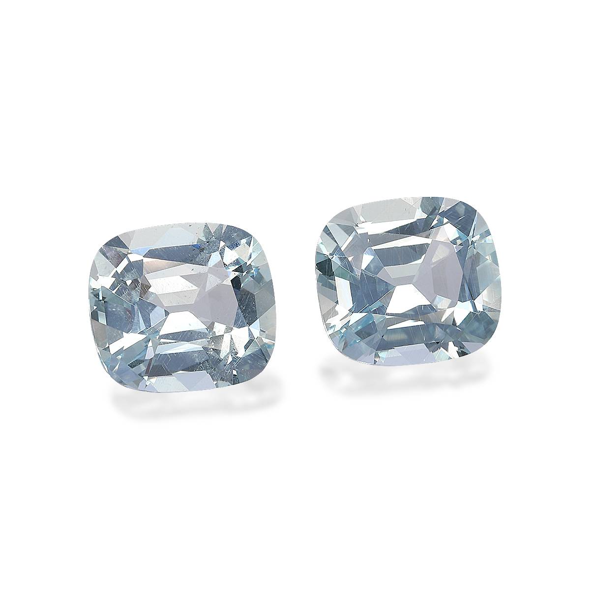 sky blue aquamarine, 8.73ct cushion cut — view 3
