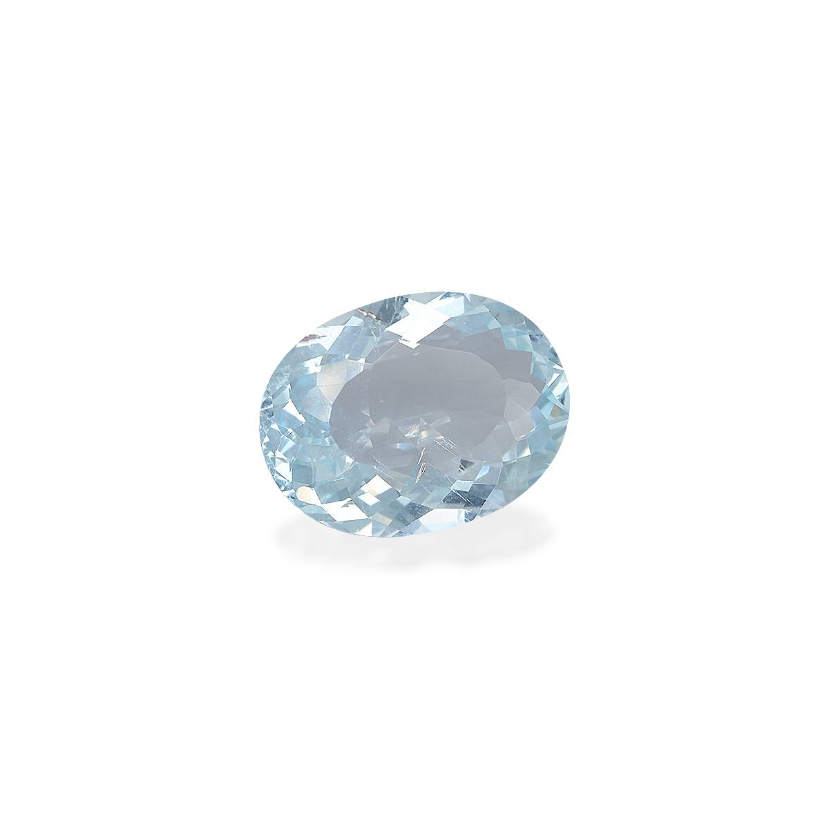 sky blue aquamarine, 8.05ct oval cut — view 3