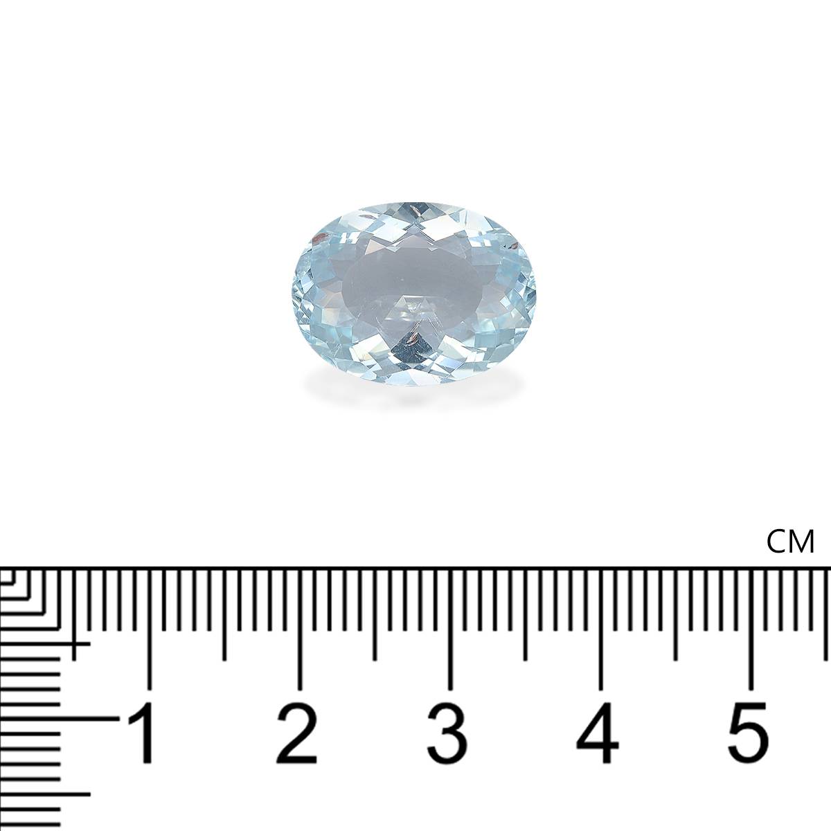 sky blue aquamarine, 8.05ct oval cut — view 4