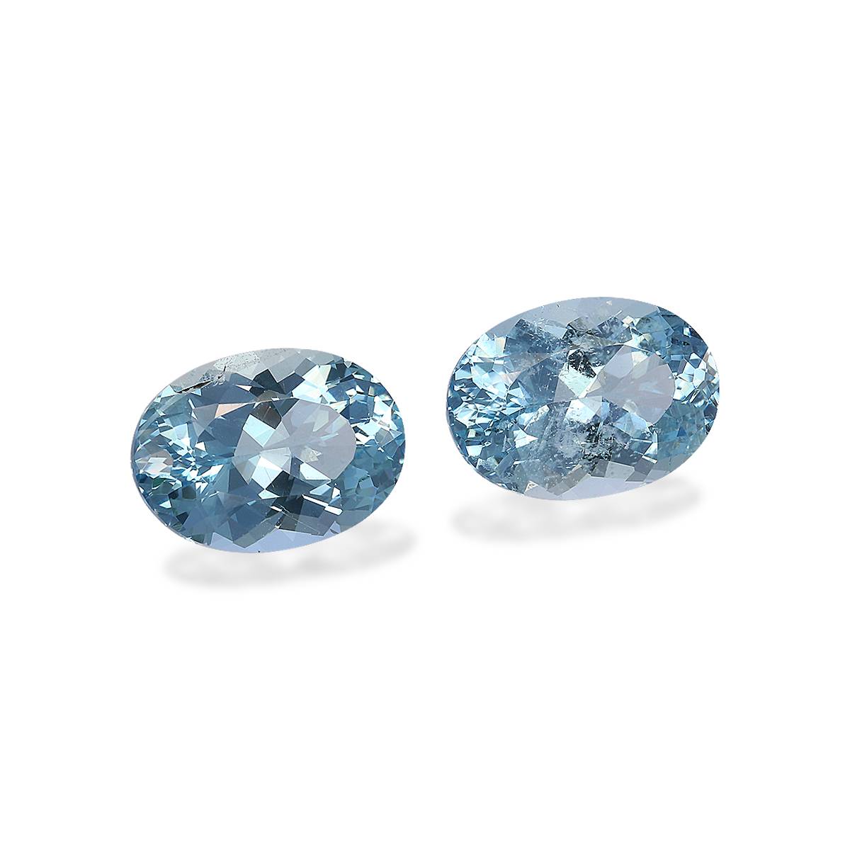 baby blue aquamarine, 7.43ct oval cut — view 3