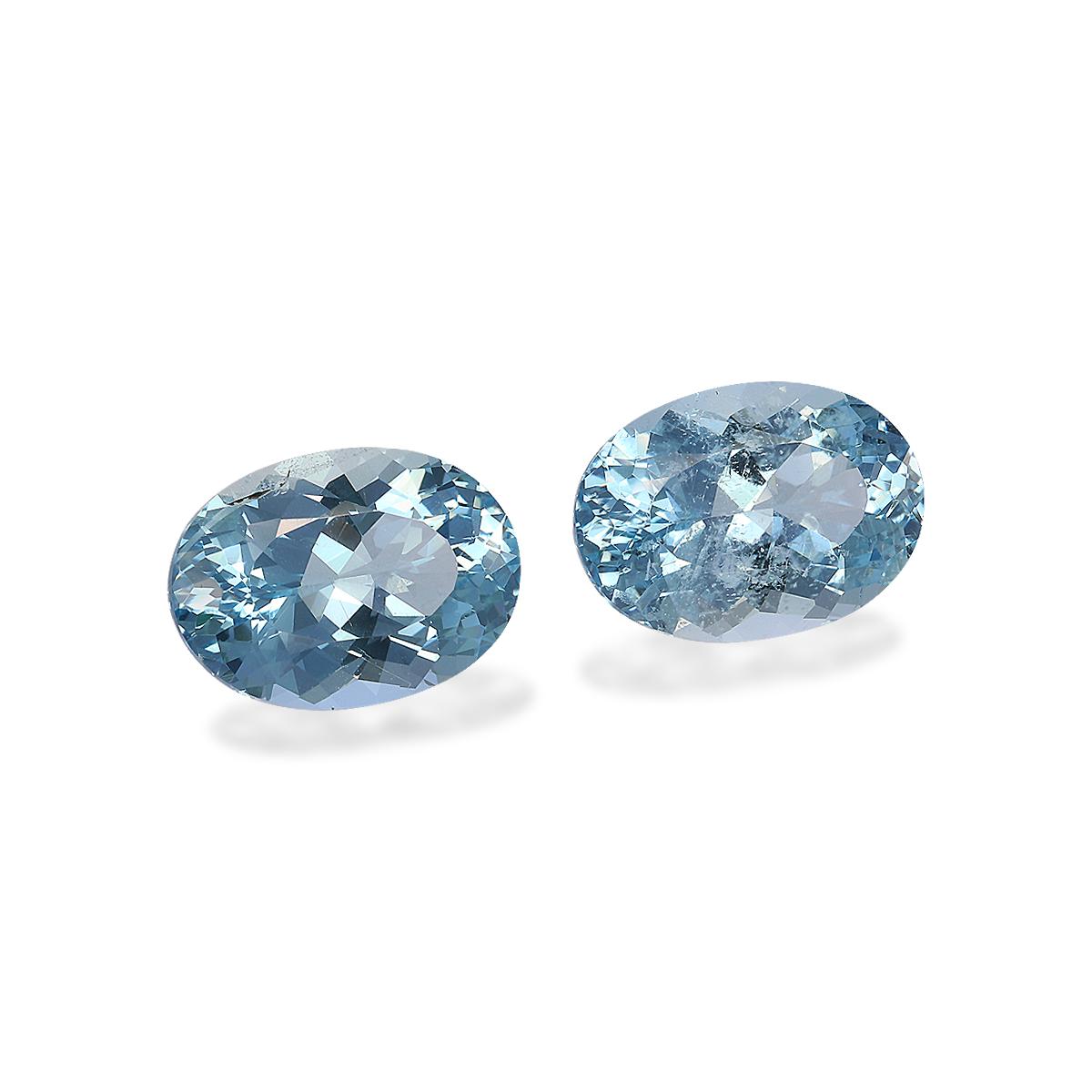baby blue aquamarine, 7.43ct oval cut — view 3